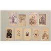 Image 2 : Lot of 9 Civil War and Western era CDVs  including one by Brady of a Union Officer,  another of a Un