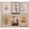 Image 1 : Lot of 6 desirable original early cabinet  photos including three of early American  Indians, two fr