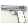 Image 2 : Colt Model 1903 semi-auto pistol, .32 cal.,  3-3/4” barrel, blue finish, ivory Colt  medallion grips