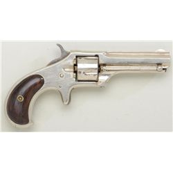 Remington Smoot spur trigger revolver, fixed  recoil shield, .30 cal., 2-3/4” barrel,  nickel finish