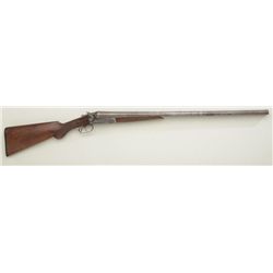 Ithaca SxS concealed hammers shotgun, 12  gauge, 28” Damascus barrels, checkered wood  stocks, #9752