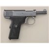 Image 1 : H & R self-loader semi-auto pistol, .32 cal.,  3-1/2” barrel, blue finish, checkered black  hard rub