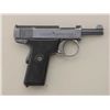 Image 2 : H & R self-loader semi-auto pistol, .32 cal.,  3-1/2” barrel, blue finish, checkered black  hard rub