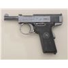 Image 3 : H & R self-loader semi-auto pistol, .32 cal.,  3-1/2” barrel, blue finish, checkered black  hard rub