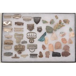 Interesting lot of dug-up items from  construction in downtown Prescott, AZ  including a variety of 