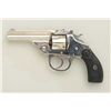 Image 1 : Iver Johnson .32 cal. DA revolver with owls  head grip, nickel plated, serial #18406.  The  pistol r