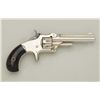 Image 1 : Smith & Wesson First Model 3rd Issue .22 cal.  7-shot revolver, nickel plated, rosewood  grips, #921