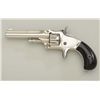 Image 3 : Smith & Wesson First Model 3rd Issue .22 cal.  7-shot revolver, nickel plated, rosewood  grips, #921