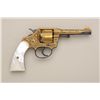 Image 7 : Colt Police Positive .38 cal. DA 4" barrel  revolver, fully and finely gold Damascened,  with origin