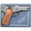 Image 1 : Smith & Wesson Model 39-2 DA semi-auto  pistol, non-factory engraved, 9mm cal., 4”  barrel, blue fin
