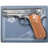 Image 3 : Smith & Wesson Model 39-2 DA semi-auto  pistol, non-factory engraved, 9mm cal., 4”  barrel, blue fin