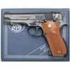 Image 4 : Smith & Wesson Model 39-2 DA semi-auto  pistol, non-factory engraved, 9mm cal., 4”  barrel, blue fin