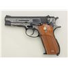 Image 8 : Smith & Wesson Model 39-2 DA semi-auto  pistol, non-factory engraved, 9mm cal., 4”  barrel, blue fin