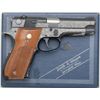 Image 3 : Smith & Wesson Model 39-2 DA semi-auto  pistol, non-factory engraved, 9mm cal., 4”  barrel, blue fin