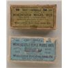 Image 1 : Lot of two wrapped boxes of collector antique  ammo including a green box of Winchester .38  caliber