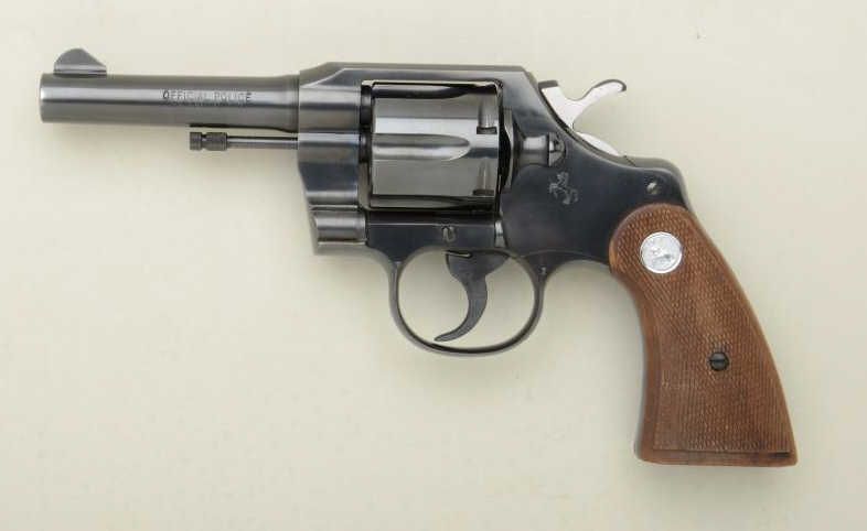 Colt Official Police DA revolver, .38 Special cal., 4” barrel, blue ...