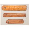 Image 1 : Thin wood arm splints, one with tag, Civil  War era, good condition.  Est.:  $50-$100