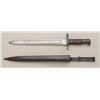 Image 2 : U.S. Springfield Model 1898 Krag bayonet,  scabbard and swivel metal hanger in overall  very good co