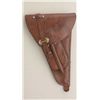 Image 2 : WW II-era Swedish Lahti Model 40 leather  military flap holster in overall very good  condition with