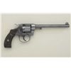 Image 2 : Colt Pocket Positive DA revolver, .32 Police  cal., desirable 6” round barrel, blue finish,  checker