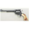 Image 1 : Ruger Blackhawk .44 magnum single action  revolver, 7-1/2" barrel, blued finish, stag  grips, no tra
