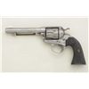 Image 2 : Colt Bisley single action revolver, .45 cal.,  5-1/2” barrel, grey finish, checkered black  hard rub