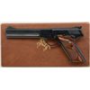 Image 2 : Colt Woodsman match target .22 LR cal., 6"  barrel, blued finish, checkered wood grips in  original 