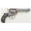 Image 1 : Colt Model 1877 DA revolver, .38 cal., 4-1/2”  barrel, blue and case hardened finish,  checkered bla