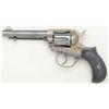 Image 2 : Colt Model 1877 DA revolver, .38 cal., 4-1/2”  barrel, blue and case hardened finish,  checkered bla