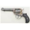Image 3 : Colt Model 1877 DA revolver, .38 cal., 4-1/2”  barrel, blue and case hardened finish,  checkered bla