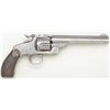 Image 2 : Smith & Wesson New Model Number 3 single  action revolver, .44 S&W cal., traces of blue  finish, woo