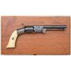 Image 1 : Antique Belgian Brevete folding trigger  percussion revolver, .40 cal., 6-3/4” barrel  marked on the
