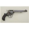 Image 2 : Colt Model 1877 DA Lightning revolver, .38  cal., 6” barrel, blue and case hardened  finish, checker