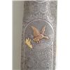 Image 12 : Ithaca Souza Grade 12 gauge single barrel  trap shotgun, elaborately factory gold inlaid  and engrav