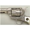 Image 10 : Colt Single Action Army .45 Colt cal., 5-1/2"  barrel, factory engraved nickel plated  medallion pea