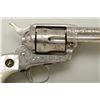 Image 3 : Colt Single Action Army .45 Colt cal., 5-1/2"  barrel, factory engraved nickel plated  medallion pea