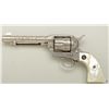 Image 7 : Colt Single Action Army .45 Colt cal., 5-1/2"  barrel, factory engraved nickel plated  medallion pea