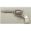 Image 8 : Colt Single Action Army .45 Colt cal., 5-1/2"  barrel, factory engraved nickel plated  medallion pea