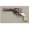 Image 3 : Colt Single Action Army revolver, .41 Colt  cal., factory nickel plated, 4-3/4" barrel,  pearl grips