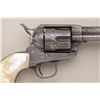 Image 3 : Colt Single Action Army revolver, .45 Colt  cal., 4-3/4" barrel, factory engraved, nickel  finish, r