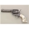 Image 5 : Colt Single Action Army revolver, .45 Colt  cal., 4-3/4" barrel, factory engraved, nickel  finish, r