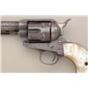 Image 7 : Colt Single Action Army revolver, .45 Colt  cal., 4-3/4" barrel, factory engraved, nickel  finish, r