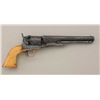 Image 3 : Colt 1861 Navy revolver, .36 cal. percussion,  later scroll engraved, darkened silver  plate, ivory 