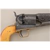 Image 4 : Colt 1861 Navy revolver, .36 cal. percussion,  later scroll engraved, darkened silver  plate, ivory 