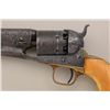 Image 8 : Colt 1861 Navy revolver, .36 cal. percussion,  later scroll engraved, darkened silver  plate, ivory 