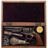 Image 2 : Cased Colt Model 1862 Police percussion  revolver, .36 cal., 4-1/2” barrel, blue and  case hardened 