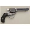 Image 1 : Colt Model 1877 Lightning revolver, .38 Colt  cal., 4-1/2" barrel, blue and case hardened  finish, h