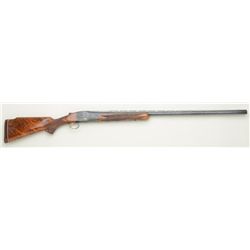 Ithaca 7E Grade 12 gauge single barrel trap  shotgun, #400768, with 34  barrel choked  improved modi