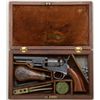 Image 2 : Cased Colt Model 1849 Pocket Model percussion  revolver, .31 cal., 4” octagon barrel, blue  and case