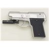 Image 3 : AMT Back Up Model DA semi-auto pistol, .45  cal., 3” barrel, stainless steel, bobbed  hammer, checke